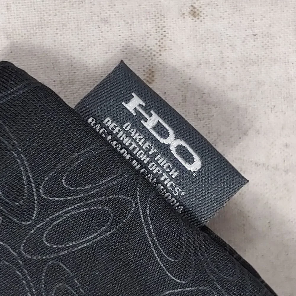 Oakley HDO Unisex Sunglasses Case Soft Pouch Black Zipper USED FREE SHIPPING